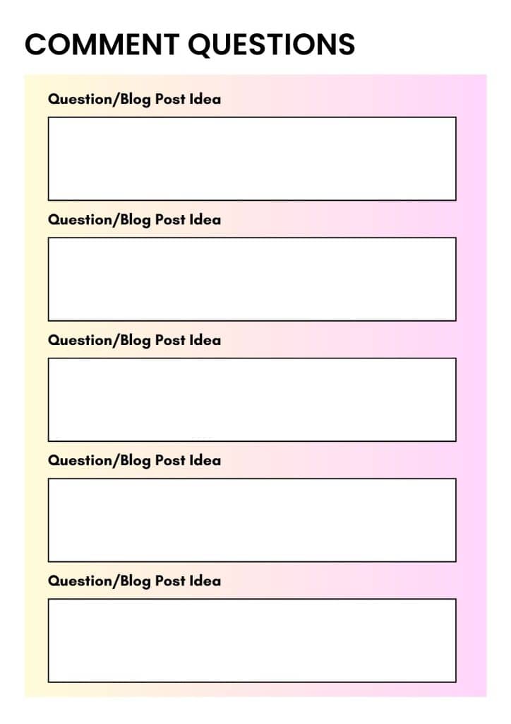 Quick Content Idea-Answer Comments In Blog Posts - Pam Allen Online